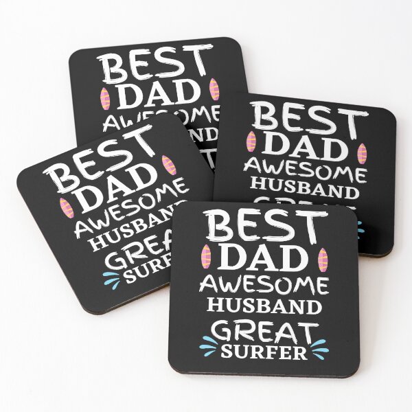 Item preview, Best dad Awesome Husband Great Surfer Gift designed and sold by Zilch-o.