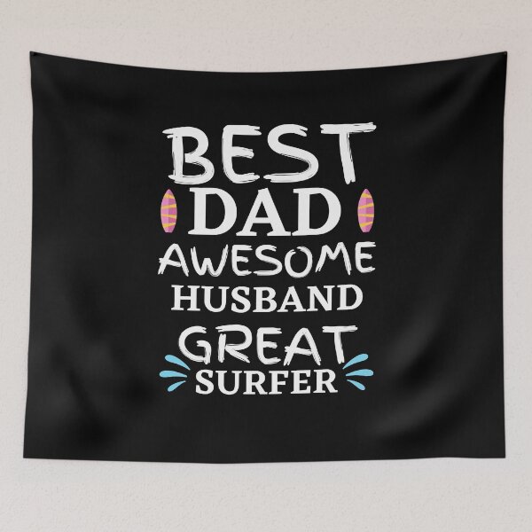 Item preview, Best dad Awesome Husband Great Surfer Gift designed and sold by Zilch-o.