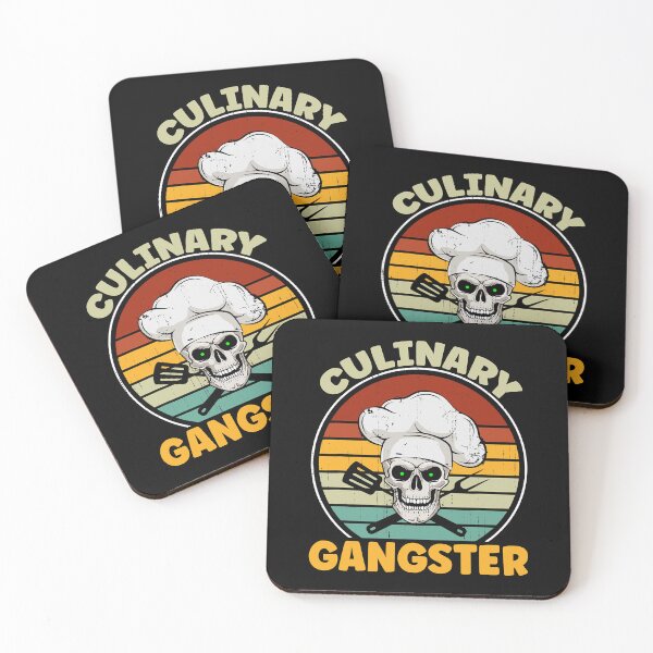 Item preview, Culinary Gangster Funny Retro Vintage Restaurant Cook Chef  designed and sold by TARABENNIE01.
