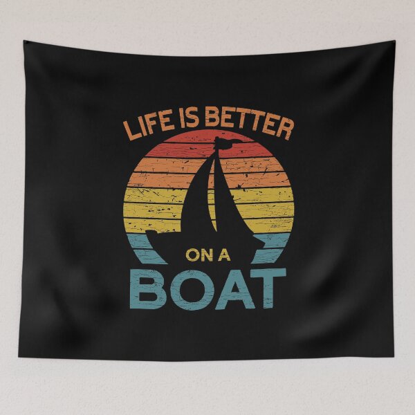 Item preview, Life Is Better On A Boat Captain Boating Nautical designed and sold by Shirtcaesar.