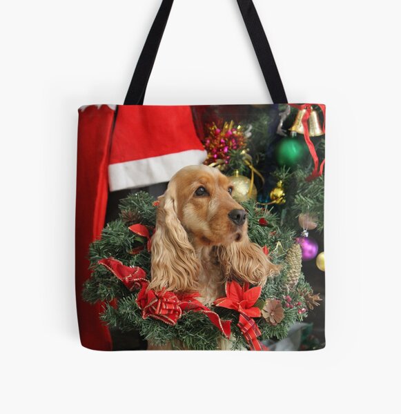 Merry Cocker Christmas All Over Print Tote Bag