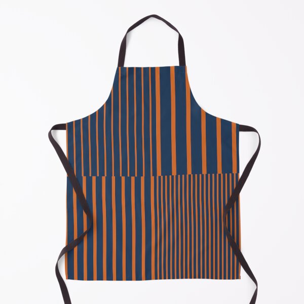 Item preview, Stripes Pattern and Lines 8 in Navy Blue Orange designed and sold by nineFlorals.