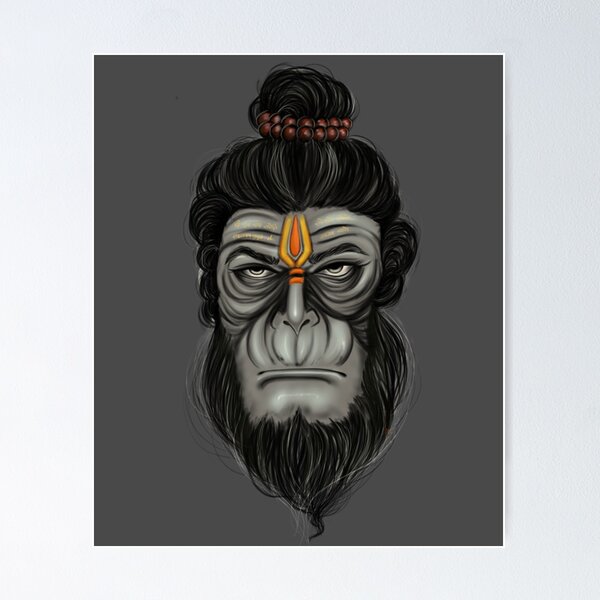 How to draw lord Hanuman// Bajrangbali pencil sketch drawing // Angry  Bajrangbali drawing - YouTube