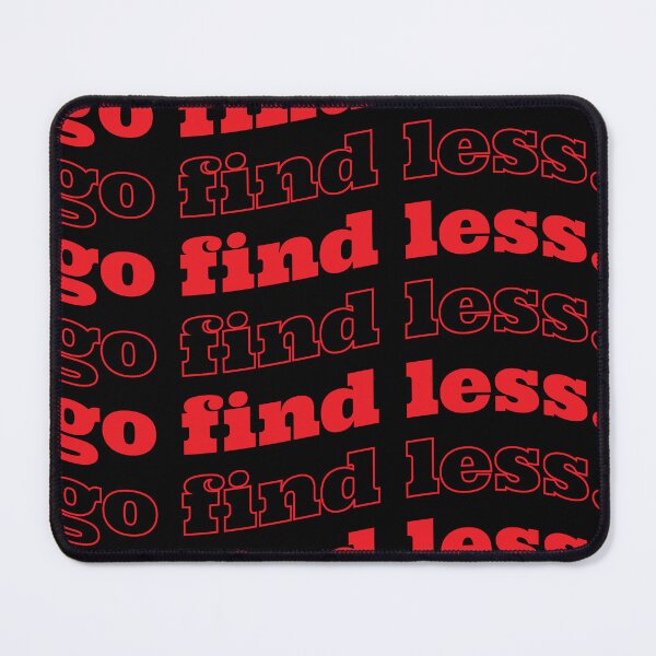 Item preview, Go Find Less Elyse Myers Inspired Design Red Repeating Wave Effect Street Style Typography designed and sold by TheMugsZone.