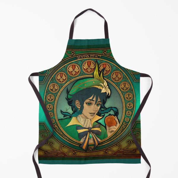 Item preview, Fanart: Venti from Genshin Impact in Art Nouveau style designed and sold by AlexaelArtworks.