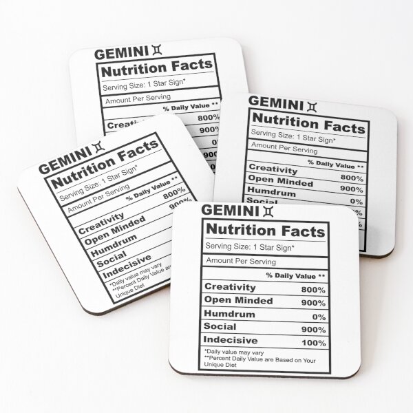 Item preview, Gemini Chart   designed and sold by MemeTherapy.