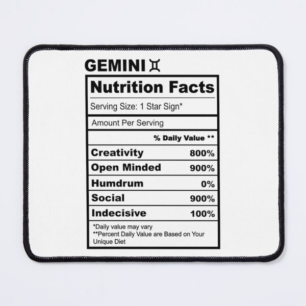 Item preview, Gemini Chart designed and sold by MemeTherapy.