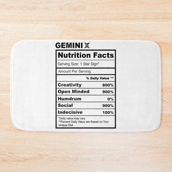 Item preview, Gemini Chart designed and sold by MemeTherapy.