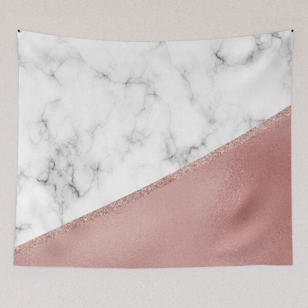 Item preview, Metallic Rose Gold Glitter And Marble  designed and sold by GMM Designs.