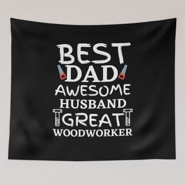 Item preview, Best dad Awesome Husband Great WoodWorker Gift designed and sold by Zilch-o.