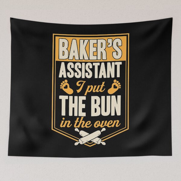 Item preview, Bakers Assistant I Put The Bun In The Oven Husband Pregnancy designed and sold by TARABENNIE01.