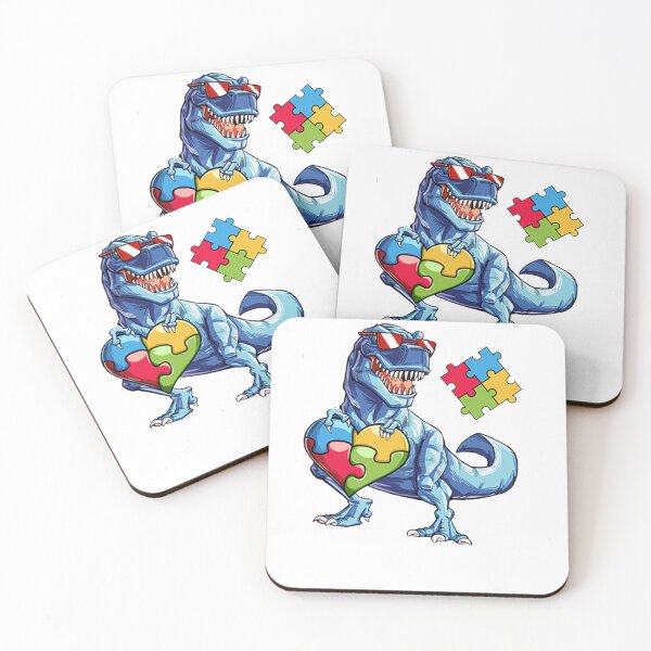 Item preview, autism Kids Boy T-shirt Girls cartoon puzzle Tops Cute Baby Cotton Summer Clothes Toddler Dinosaur T Shirts Children  designed and sold by shirt-studio.