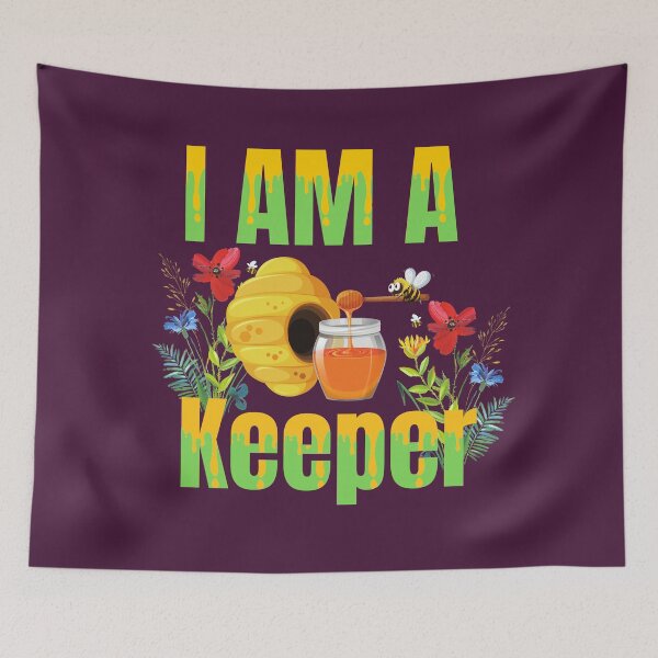 Item preview, funny beekeeper design - I am a keeper designed and sold by dsrdirect.