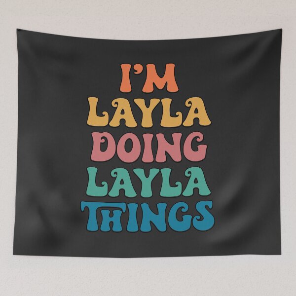 Item preview, Layla Funny Retro First Name designed and sold by Americandude.