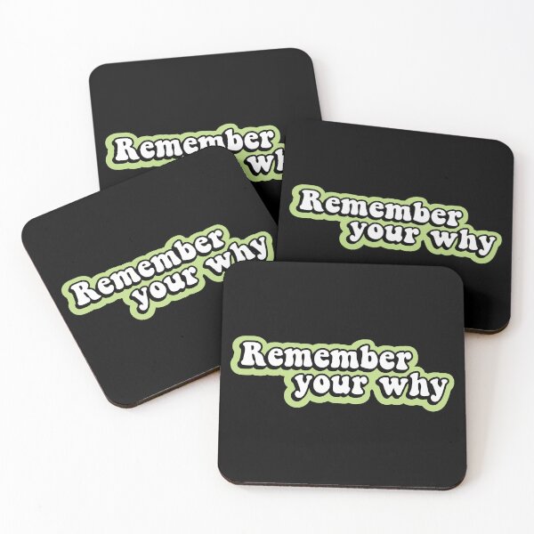 Item preview, Remember Your Why - Motivational Quote designed and sold by Smartmerch99.
