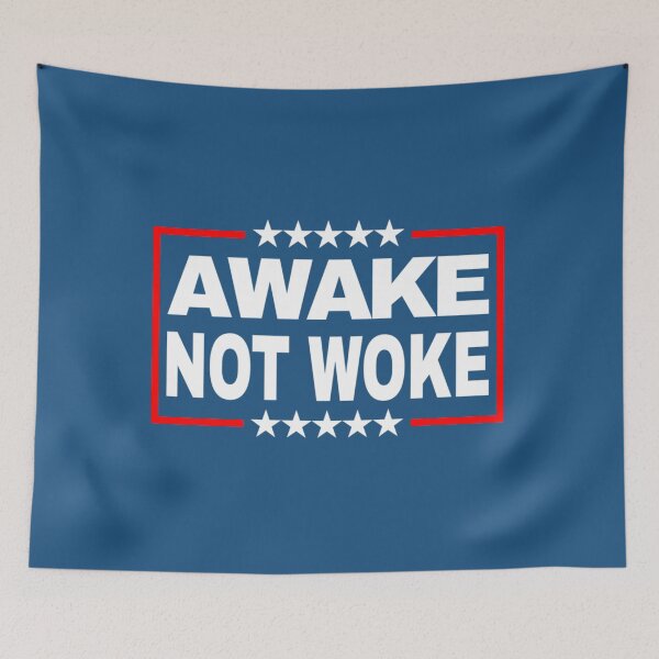 Item preview, Awake Not Woke ~ Pro Free Speech ~ Anti CRT Premium  designed and sold by MaskedDesigner.