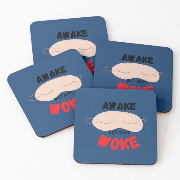 Item preview, Eye mask Awake but not woke  Awake but not woke    designed and sold by MaskedDesigner.