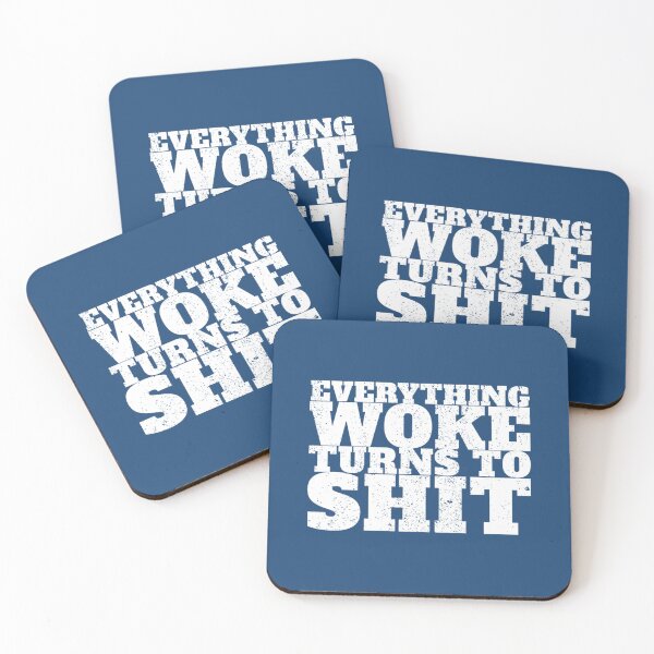 Item preview, Everything Woke Turns To Shit Trump Quote Political Gear   designed and sold by MaskedDesigner.