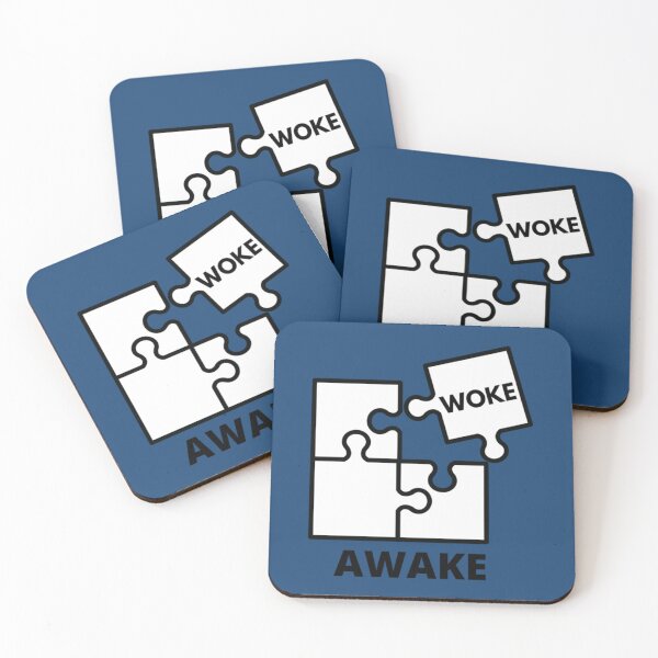 Item preview, Puzzle woke Awake but not woke white Awake but not woke    designed and sold by MaskedDesigner.