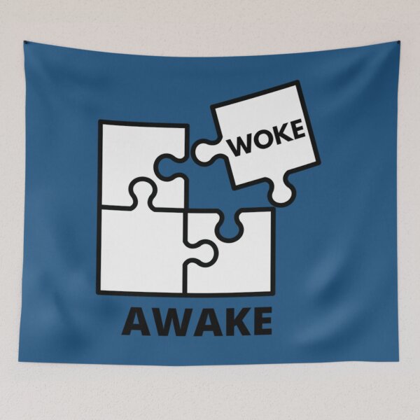 Item preview, Puzzle woke Awake but not woke white Awake but not woke    designed and sold by MaskedDesigner.