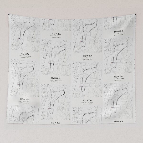 Item preview, Haas F1 Team Monza Italy Map Tshirt designed and sold by nanwy.