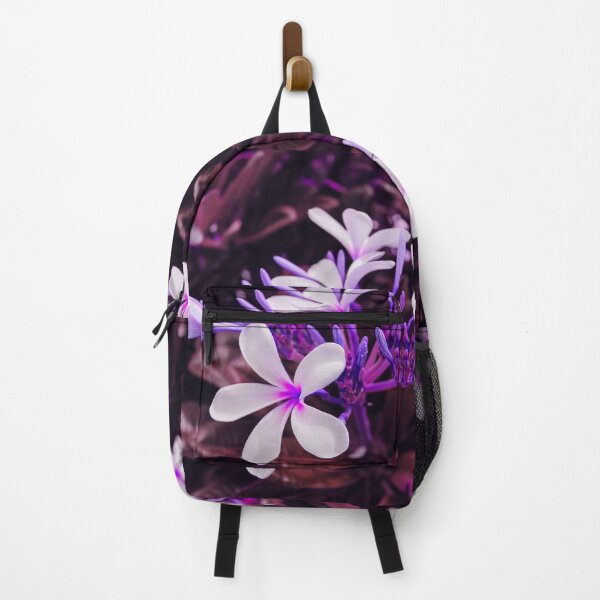 Item preview, White purple brown jasmine flowers designed and sold by fowons.