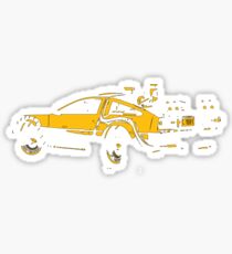 Back to the future Delorean Mustard | Cars | Cult movie Sticker