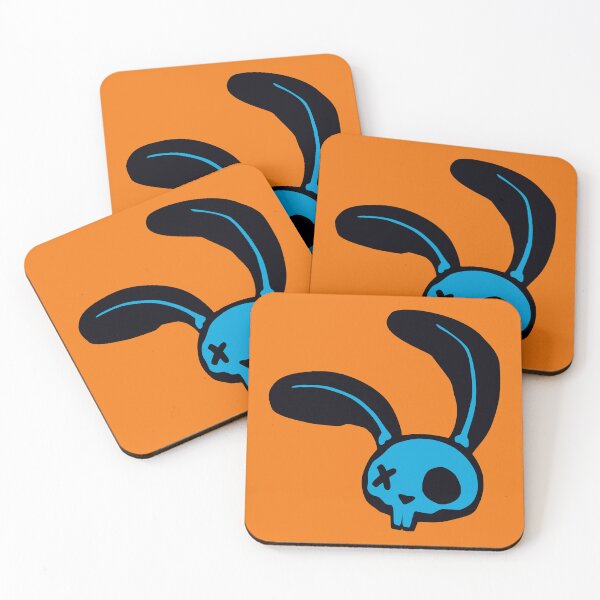 Item preview, Blue Punk Bunny Skull Graphic designed and sold by iscaStudioArt.