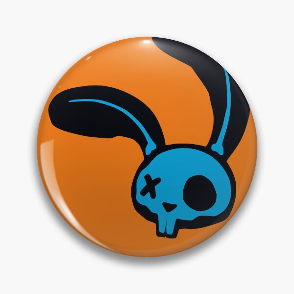 Item preview, Blue Punk Bunny Skull Graphic designed and sold by iscaStudioArt.