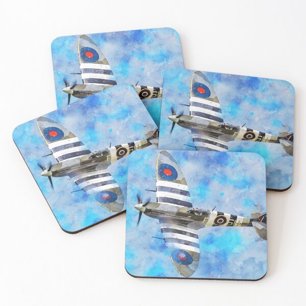 Item preview, Supermarine Spitfire in flight designed and sold by AM FineArtPrints.