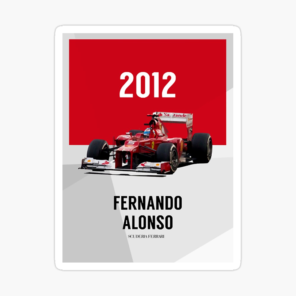 Classic Formula One 2012 Ferrari Racing Team Fernando Alonso and