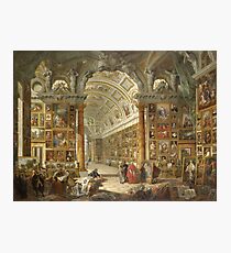Giovanni Paolo Panini - Interior Of A Picture Gallery With The Collection Of Cardinal Silvio Valenti Gonzaga Photographic Print