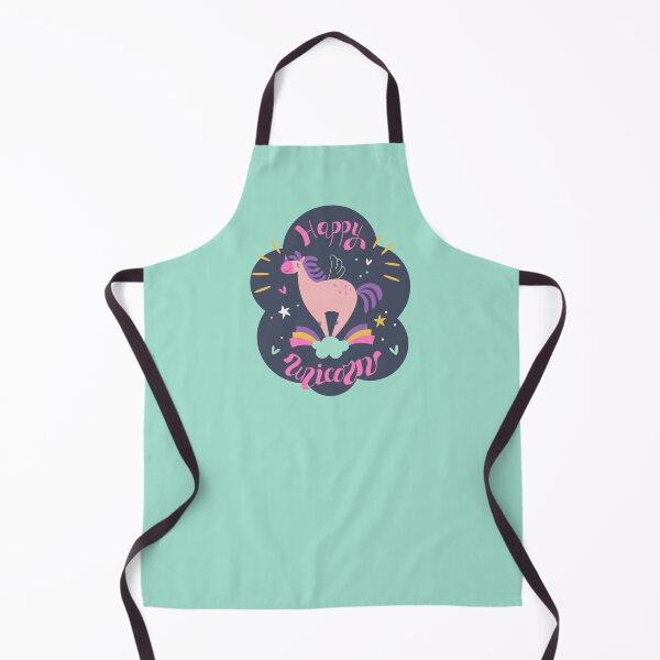 Item preview, A happy unicorn with a mane and wings stands on a cloud. designed and sold by ElenaKud.