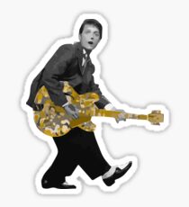 Marty Mc Fly plays Guitar | Cult Movies Sticker
