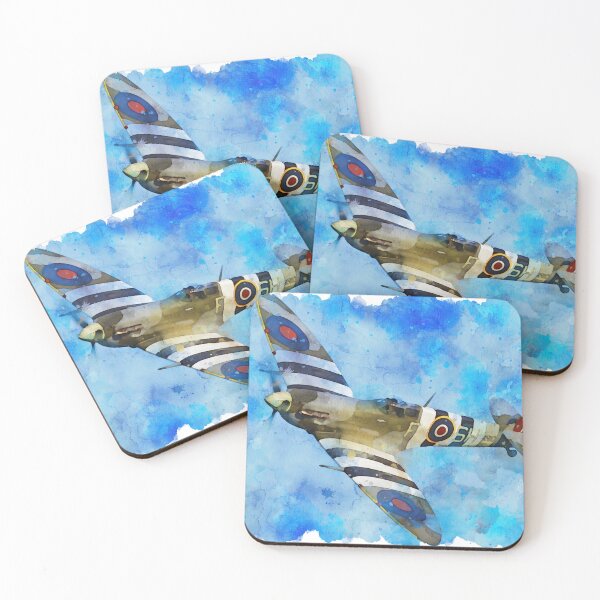 Item preview, Supermarine Spitfire in flight designed and sold by AM FineArtPrints.
