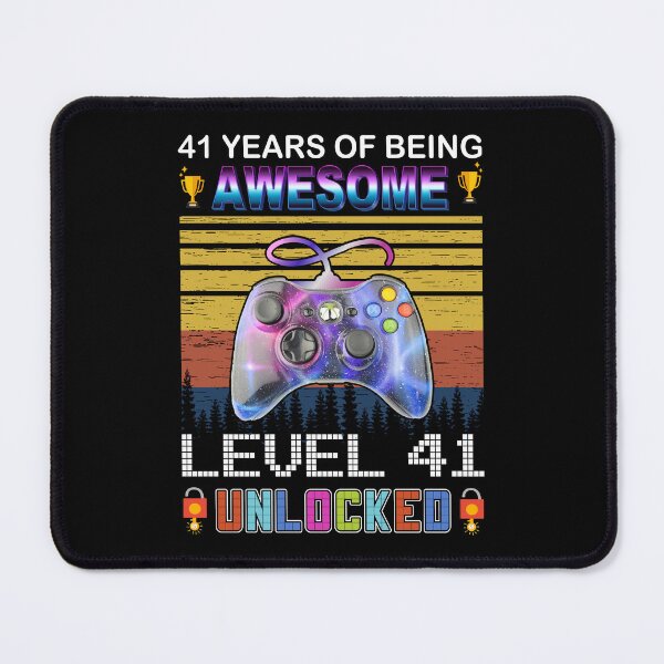 Item preview, 41 Years Of Being Awesome Level 41 Unlocked Gamer designed and sold by PansyBoyd.