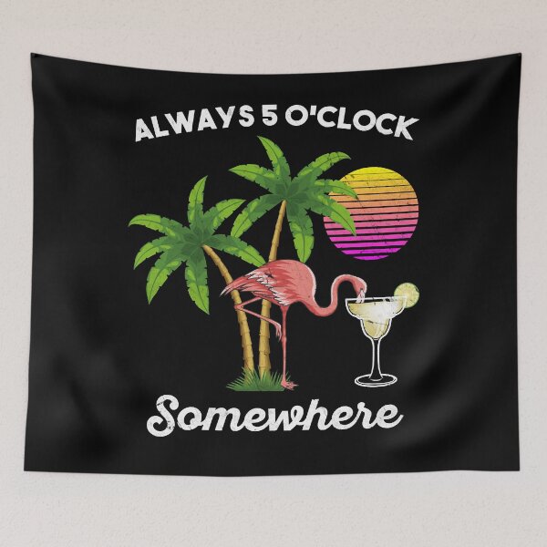 Item preview, 5 o'clock somewhere drinking flamingo designed and sold by ishahtonisha.