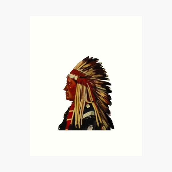 Chief Knockahoma Undead Warrior Home Fine Art Print