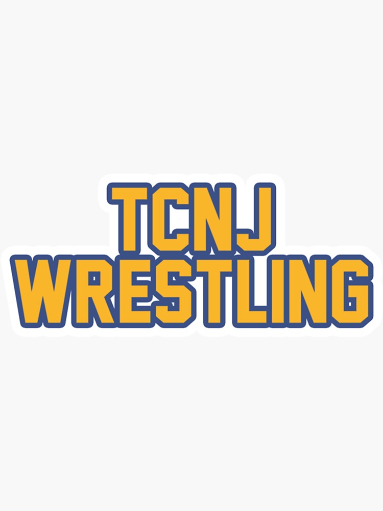 "TCNJ Wrestling " Sticker by baserelasertad Redbubble