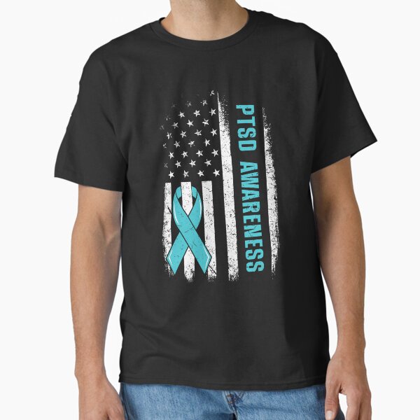 Item preview, Best Heroes Have PTSD American Flag Awareness Support Military designed and sold by adsmod.