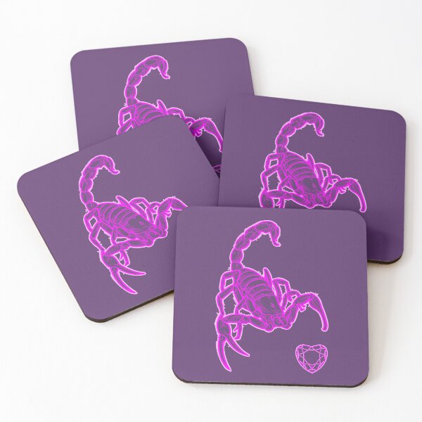 Item preview, purple scorpion with diamond heart designed and sold by weilertsen.