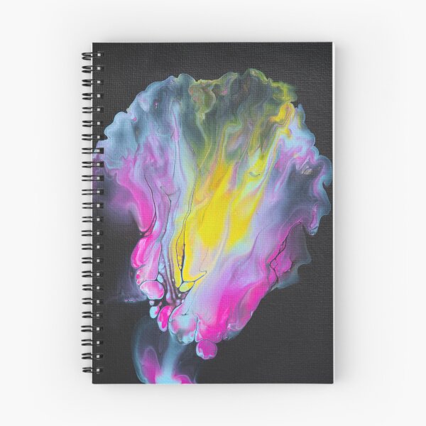 Item preview, Abstract Art Acrylic Pouring Dutch Pour on Black designed and sold by mhfoto.
