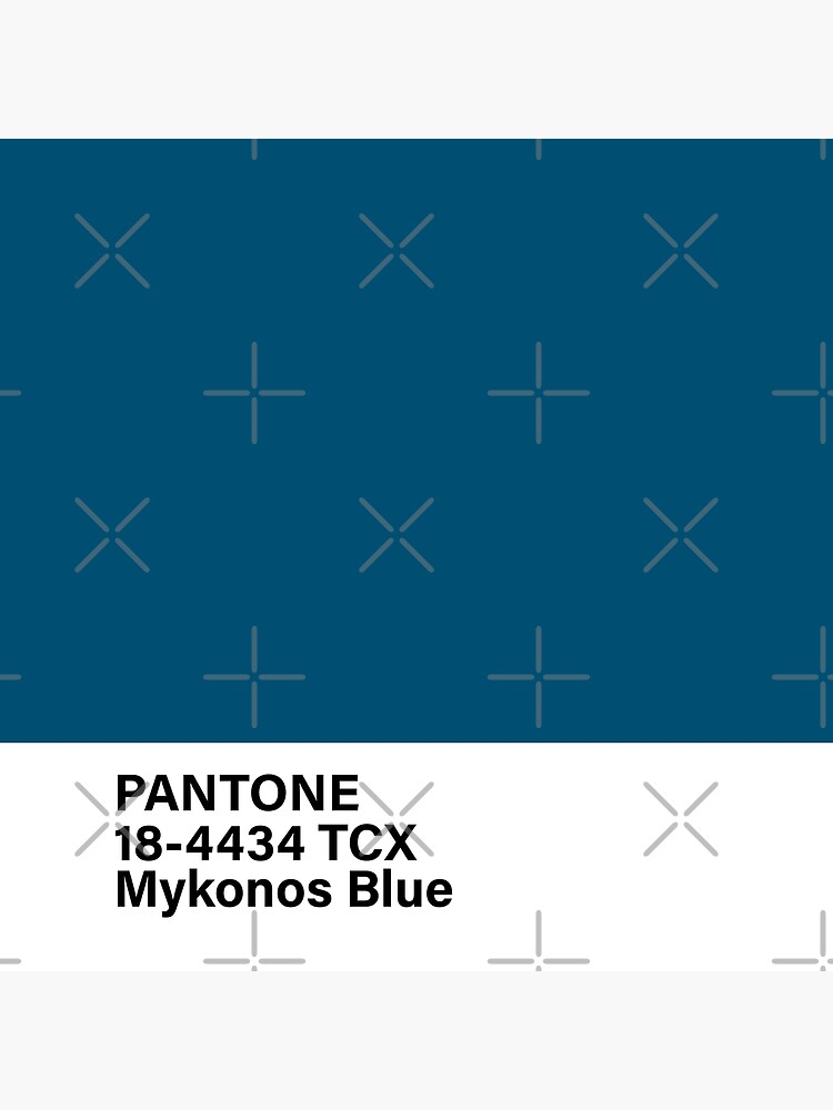 pantone 18-4434 TCX Mykonos Blue Canvas Print for Sale by