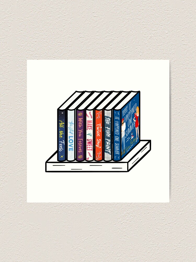 Ali Hazelwood book stack Art Board Print for Sale by