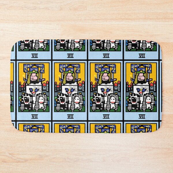 Item preview, Wait, is this pixel art tarot? Pink - Major Arcana 'The Chariot' (Design for T-shirt, stickers and other accessories) designed and sold by Pixel Waite.