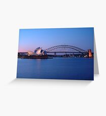 Sydney Icons at Twilight Greeting Card