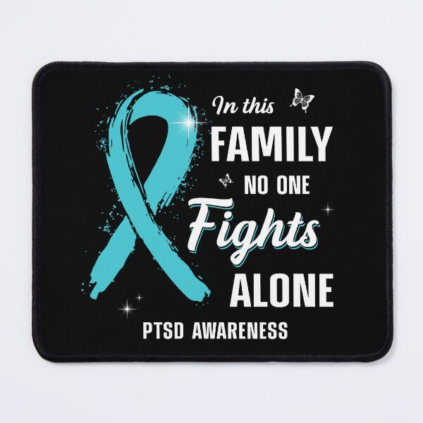 Item preview, Best Support PTSD Awareness No One Fights Alone Ribbon Memorial designed and sold by adsmod.