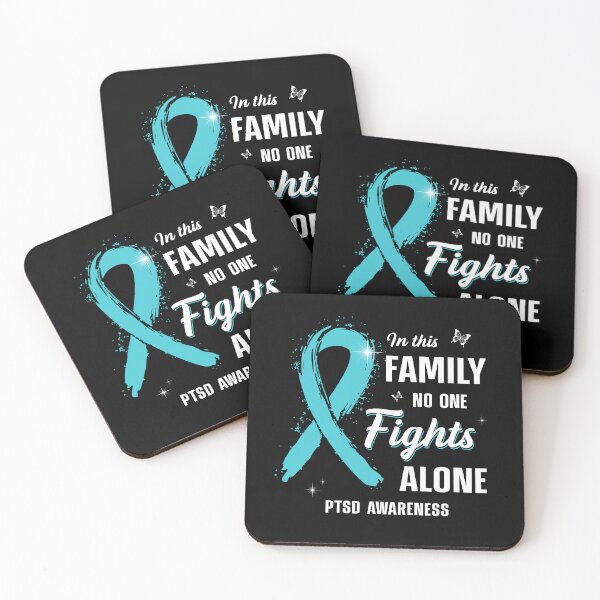 Item preview, Best Support PTSD Awareness No One Fights Alone Ribbon Memorial designed and sold by adsmod.