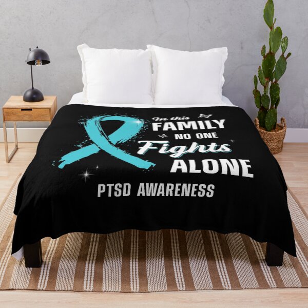 Item preview, Best Support PTSD Awareness No One Fights Alone Ribbon Memorial designed and sold by adsmod.