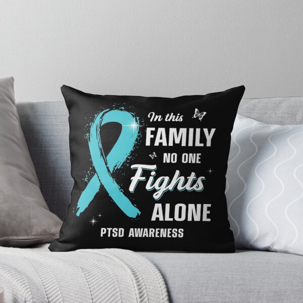 Item preview, Best Support PTSD Awareness No One Fights Alone Ribbon Memorial designed and sold by adsmod.